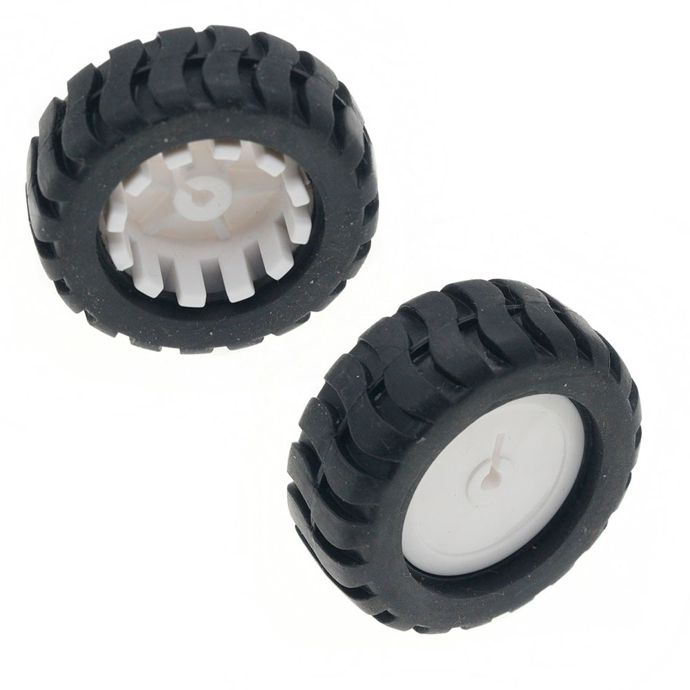 Geared Motor - Rodas de borracha para robôs com
