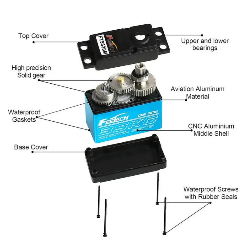 Servo Digital FEETECH FT5330M  - Robot Arm Metal avaliação e preço