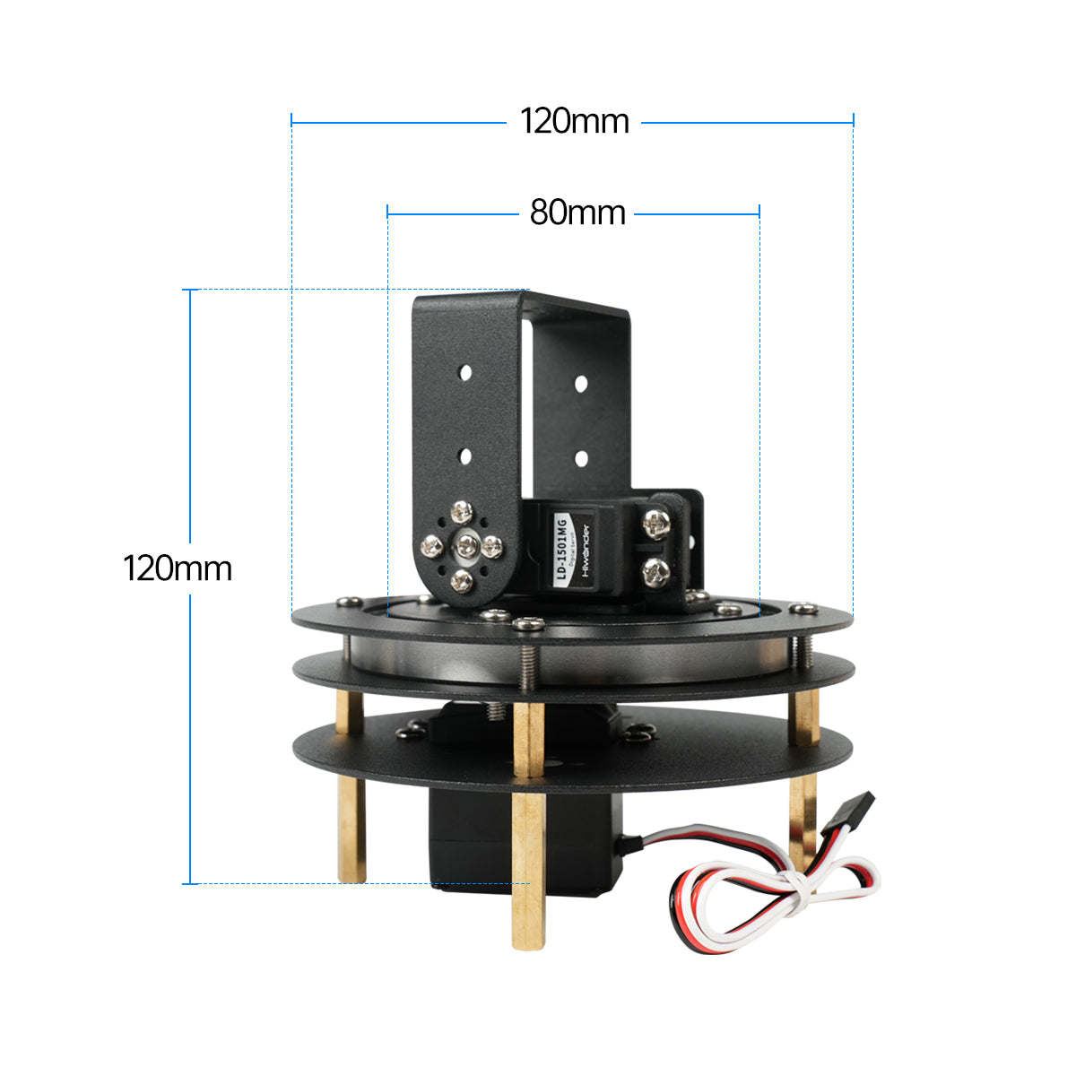 Hiwonder desmontado 2 dof pan  - Servo Pan Tilt avaliação e preço