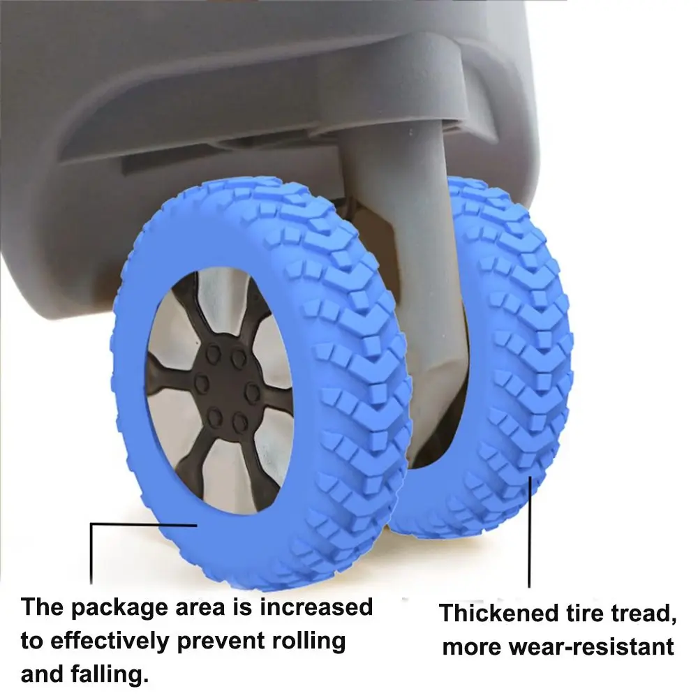 8 pçs viagem bagagem rodízio s - Caster Wheel avaliação e preço