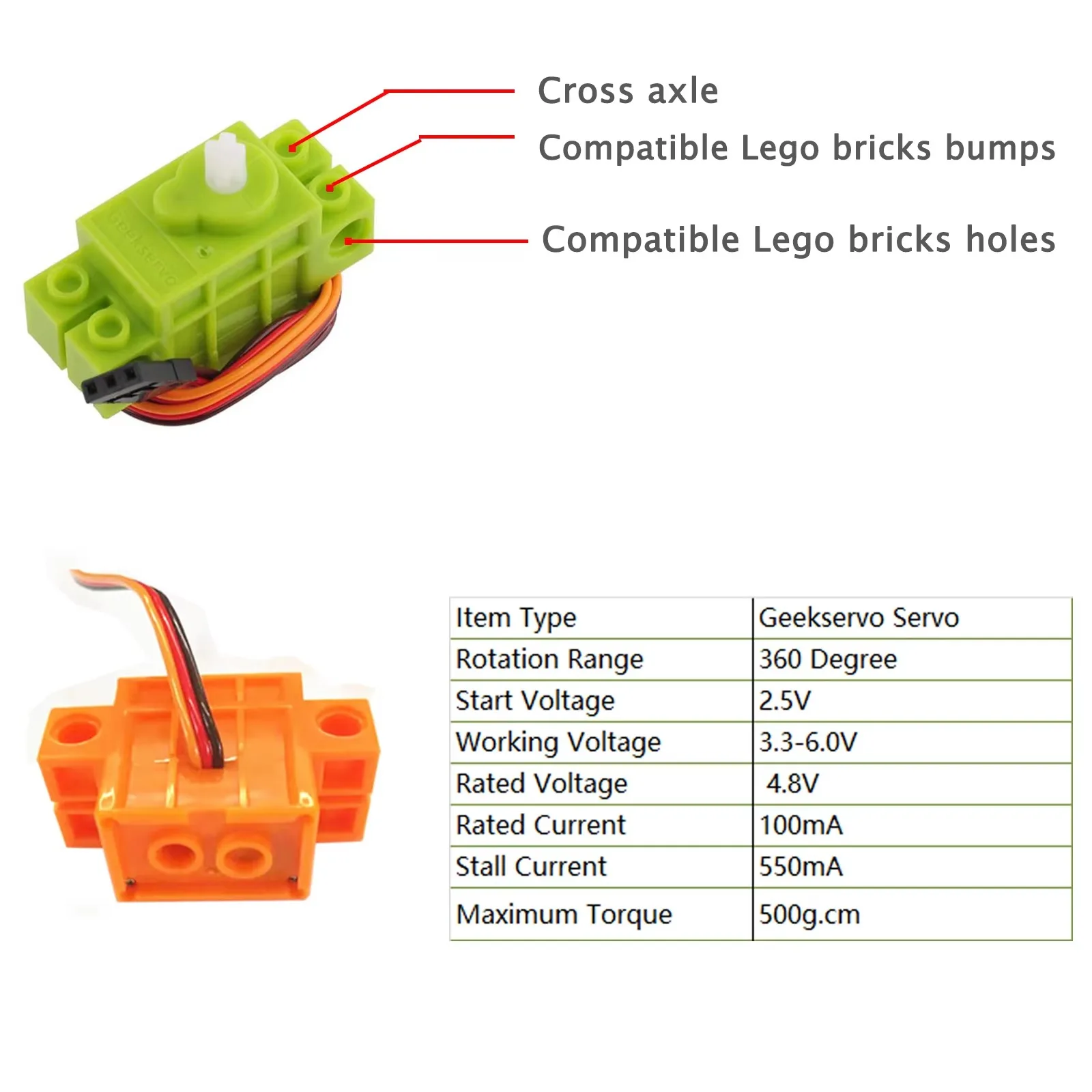 4 unidades de Geekservo, servo - Microbit Robot avaliação e preço