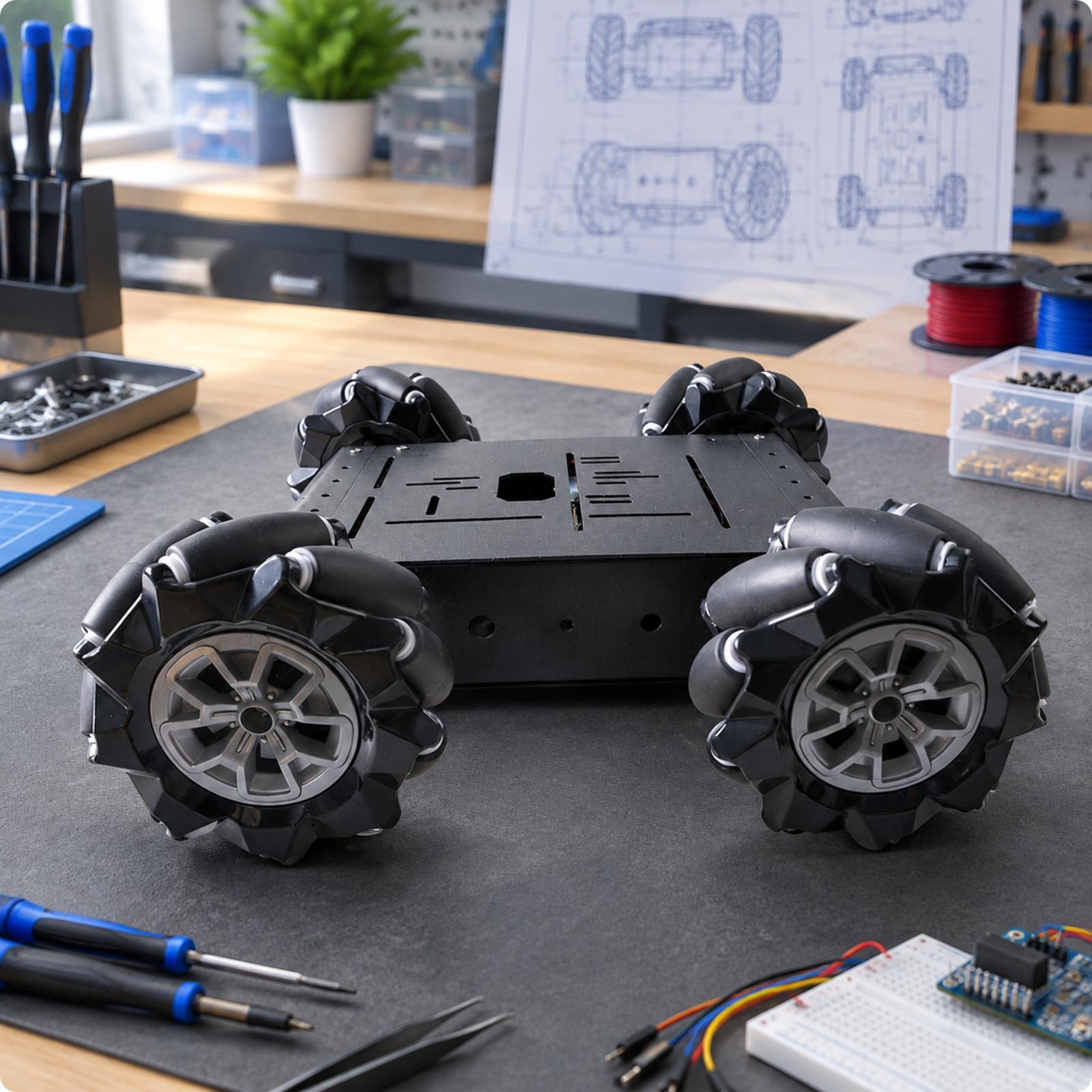 Chassi de carro RC multidireci - Robot Car Kit avaliação e preço