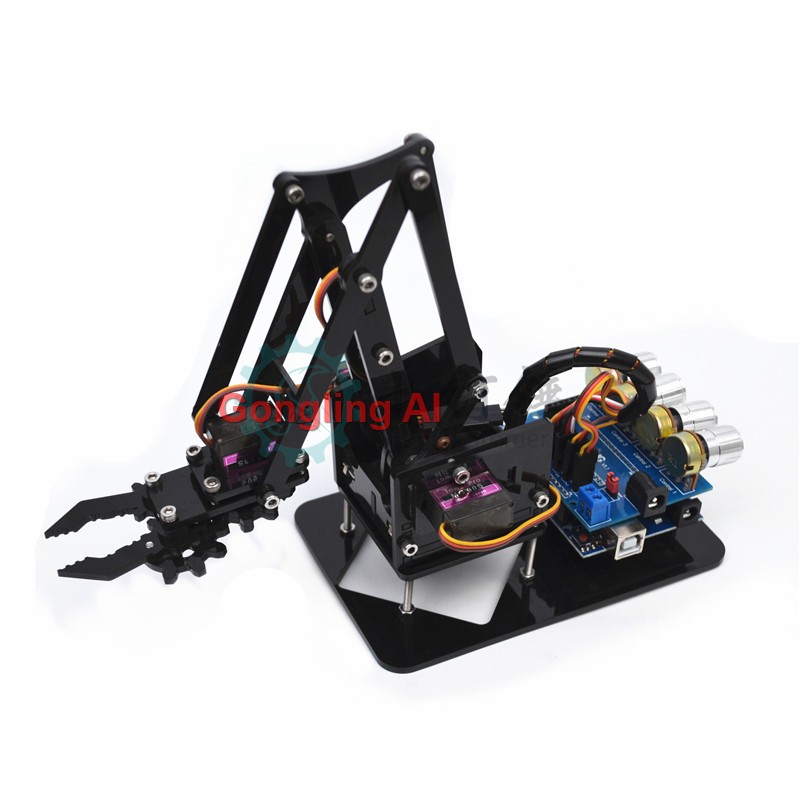Braço Robótico Mecânico SG90 c - Robot Arm Metal avaliação e preço
