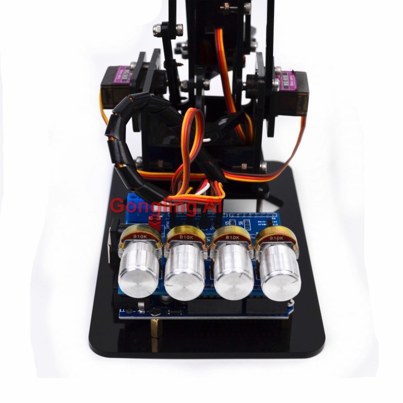 Braço Robótico Mecânico SG90 c - Robot Arm Metal avaliação e preço